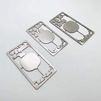 Moule de protection d'objectif de caméra TBK pour iPhone 8 à 14 Pro Max, grand trou, verre arrière, écran LCD, fibre laser, coque arrière, moule laser