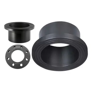 China Customized PN11 PE pipe fittings hdpe Stub End long neck Flange Adaptor