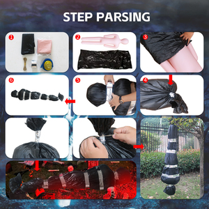 เครื่องตกแต่งงานปาร์ตี้ฮาโลวีนทำจากพีวีซีแบบเป่าลมได้อุปกรณ์แขวนแนวสยองขวัญลานกลางแจ้งโมเดลร่างกายมนุษย์ - Product Image 5