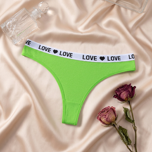 Wholesale Women's Cotton Thong Underwear Solid Low-Rise Sexy G <b>String</b> Panties Soft Stretch Breathable Sports <b>T</b>-back Thong - Product Image 4