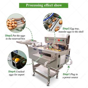 Tuorlo d'uovo automatico e proteine Auto in acciaio inossidabile Cracking Cracker macellatore macchina per viole - Product Image 3