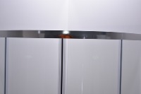 Design populaire avec porte de douche coulissante double en alliage d'aluminium en forme d'arc