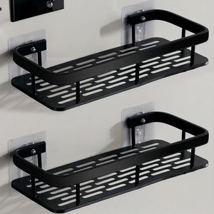 Premium No Drilling Wall Mounted Bathroom Suction Cup <strong>Shower</strong> Caddy <strong>Kitchen</strong> Washstand Storage Organizer Shelf Rack - Product Image 2