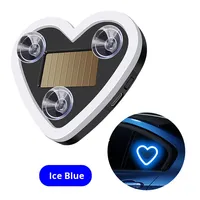 Lumière d'ambiance triangulaire solaire pour voiture, universelle, adaptable à tous les véhicules, en forme de cœur, modification intérieure, lumière néon, 5V USB