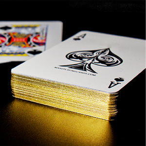 Jeu de cartes en feuille d'or de haute qualité pour adultes, cartes de Poker en plastique en papier doré, tarot personnalisé oraces, cartes de jeu fabricants - Product Image 3
