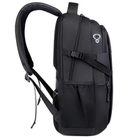 Sac à dos pour ordinateur portable 15,6 pouces avec logo personnalisé, antivol, grande capacité, imperméable, pour le bureau, les voyages, avec port USB pour hommes