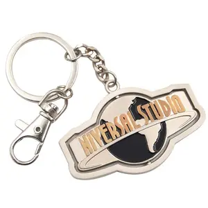 Keychain Cartoons Keyrings Factory Supplier Metal Key Chain Holder Maker Custom Engraved Key Ring