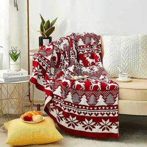 Offre Spéciale Doux Personnalisé Acrylique Épais Tricoté <span class=keywords><strong>Couverture</strong></span> <span class=keywords><strong>De</strong></span> Noël Super Jet Cosy <span class=keywords><strong>Couverture</strong></span> Pour voyage - Product Image 1