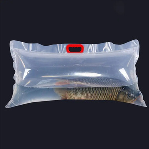 Borsa per il trasporto di pesce dal vivo in materiale trasparente personalizzabile con chiusura a chiusura termosalda con chiusura a marsupio - Product Image 6