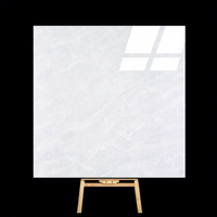 Carreaux de sol en porcelaine pleine masse aspect marbre brillant, antidérapants, 800x800mm, design moderne et minimaliste pour salons