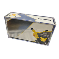 Boîte de protection en acrylique transparent de bonne qualité pour cartes ETB, boîte de présentation pour boosters de jeux