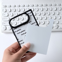 Nouveauté : Coque de téléphone DIY 2D à transfert thermique pour iPhone 18 Fold avec plaque arrière en aluminium détachable pour design de motifs personnalisés