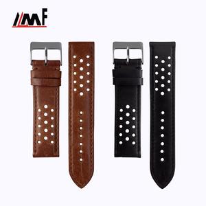 Correas de reloj flexibles de cuero de becerro de aceite italiano de 12mm de moda ligera de último diseño de estilo personalizado - Product Image 3