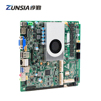 Carte mère Mini ITX Intel de 4e génération avec RAM DDR3 intégrée, 7 ports USB, 6 ports COM, ports VGA, état neuf pour serveur PC