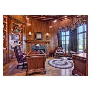 خزانة كتب مخصصة لغرفة المعيشة كاملة وقفة واحدة رف كتب خشبي طبيعي خزانة عرض خشبية صلبة منزل - Product Image 3