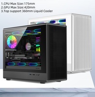 Custom Micro ATX Mid Tower PC Case Gaming Case Gamer PC Gabinete Chasis Carcasa de escritorio Cajas de computadora de vidrio templado y Torres