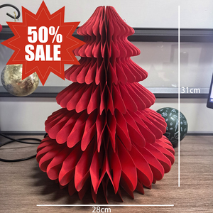 Ready to Ship Paper <strong>Christmas</strong> <strong>Tree</strong> High Quality Tabletop <strong>Christmas</strong> Decor 3D Honeycomb Xmas Ornaments Factory <strong>Clearance</strong> Sale - Product Image 1