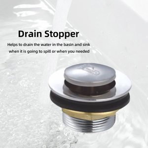 Filtro Tapón de drenaje Lavabo Fregadero <span class=keywords><strong>universal</strong></span> Aleación de cobre Empuje hacia abajo <span class=keywords><strong>Bañera</strong></span> Filtro de residuos Fácil instalación Accesorios de baño - Product Image 4