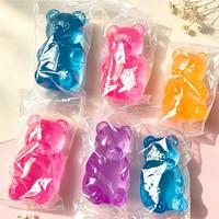 Bonbons Gélifiés Ours en TPR Couleurs Unies, Jouet Anti-Stress Maltose Squishy, Boîte Mystère, Gadget de Décompression et de Ventilation, Transfrontalier