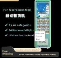 Petit distributeur automatique de nourriture pour poissons, nourriture pour pigeons, distributeur de friandises pour animaux de compagnie en libre-service, vente automatique 24h/24