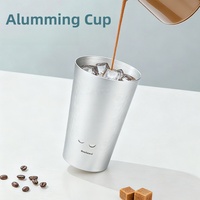 Vente directe usine – Nouvelle tasse à bière créative en aluminium grande capacité, mug en aluminium changeant de couleur au froid pour Coca-Cola et Sprite