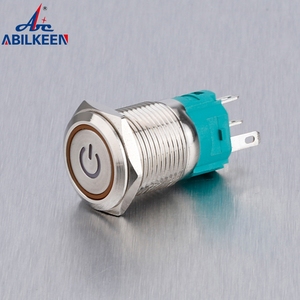 Interruptor de botón a prueba de agua, anillo de potencia de 22mm, Led, enganche momentáneo, logotipo personalizado, personalización IP 67 IK 08 - Product Image 5