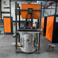 Fourneau de fusion à induction industriel en métal de petite taille de qualité supérieure, température maximale de 2300°C pour la fusion de ferraille en acier, fer, cuivre, aluminium, 10 kg à 50 tonnes