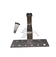Support de fixation de panneau solaire YZ Solar YZR 04 robuste pour toit, en alliage d'aluminium anodisé, pour toit en tuiles de béton, résistant aux vents de 60 m/s