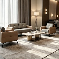 Canapé d'angle moderne en cuir PU confortable avec structure en bois, idéal pour la maison, le bureau, l'hôtel, l'appartement et l'école - Vente chaude directe usine