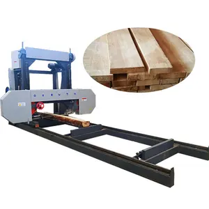 Automation Diesel Portable Horizontal Bandsaw Sawmill Machine Wood Cutting