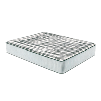 Baumwoll-Matratzenbezug Queensize 25cm Komprimierte Taschenfederkern-Memoryschaum-Hybridmatratze Umweltfreundlich Aufrollbar für Zuhause und Schlafzimmer