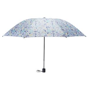 Parapluie manuel anti-UV noir UPF50+ personnalisé pour femme, avec baleines en acier, pliable en trois, design classique, idéal pour les voyages et les affaires - Product Image 1