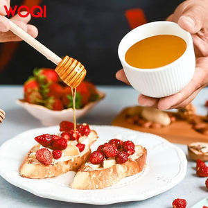 WOQI تصميم أخدود خفيف الوزن سهل التنظيف وقابل لإعادة الاستخدام ملعقة خادم عسل للعسل والشراب والدبس - Product Image 6