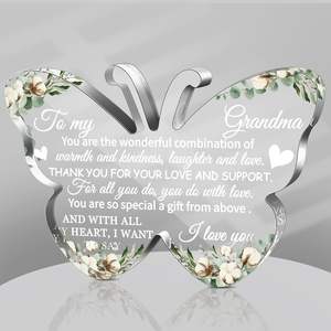 Regalo de Cumpleaños de Acrílico con Forma de Mariposa, Diseño Moderno y Único, Personalizado con Logotipo, para Mamá, Ideal para Exhibición - Product Image 5