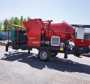 Tragbarer Diesel zement mischer, Beton pumpe, Betonmischer und Pumpen kombination - Product Image 6