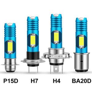 Ampoules de phare de <span class=keywords><strong>moto</strong></span> LED H4 H6 BA20D COB Chips H7 H6 BA20D H4 P15D 6000K 800LM RGB Lumière de scooter blanche Accessoires de <span class=keywords><strong>moto</strong></span> - Product Image 5