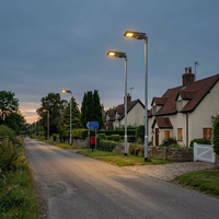 Farola Solar Integrada Todo en Uno para Parques Residenciales, 150lm/W, Iluminación para Carreteras y Parques