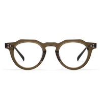 Nouveautés 23015 : Monture de lunettes rétro de haute qualité en acétate et titane pour lunettes optiques – Vente chaude en gros direct usine