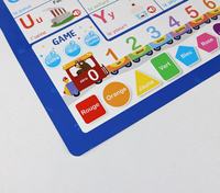 Affiches parlantes interactives électroniques pour l'apprentissage précoce des alphabets français pour enfants, avec cartes d'apprentissage bilingues espagnol, arabe, anglais