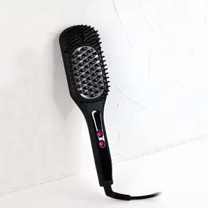 Высококачественная Паровая щетка с подогревом, электрическая щетка для выпрямления волос