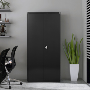 מסחרי רהיטים ברזל תיוק ארונות מחוץ מתכת ארון ארונות אחסון שני ארונות פלדה דלת ארון פלדה עם מדפים - Product Image 6