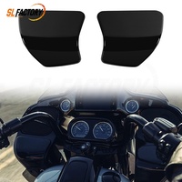 Nouvelle porte-gants intérieur noir brillant durable pour moto, compatible avec Harley Road Glide 2015-2025