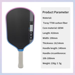 Raquette de pickleball Ben Johns Hyperion Pro IV 16 mm 14 mm GEN4 PP Honeycomb TFP Foam thermoformée pour fibre de carbone Toray T700 - Product Image 6