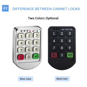 안전핀 코드 지능형 금속 <span class=keywords><strong>RFID</strong></span> 디지털 스마트 전자 서랍 캐비닛 도어 잠금장치 - Product Image 3