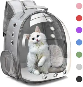 Zaino porta animali da compagnia capsula spaziale a bolle zaino trasparente per gatti e cuccioli