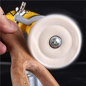 Rueda pulidora amarilla de tela de pelusa de algodón de 3 "/4"/5 "/6"/7 "/10" para joyería de oro, de <span class=keywords><strong>madera</strong></span> y herramientas abrasivas Metal, rueda de pulido - Product Image 3