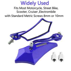 Rétroviseurs latéraux réglables en aluminium pour motos, accessoires essentiels pour motos - Product Image 4