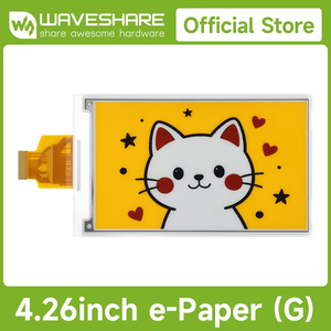 Pantalla de papel electrónico Waveshare de 4,26 pulgadas (G), 800 × 480, rojo/amarillo/negro/blanco, SPI, cabezal GPIO estándar Raspberry Pi de 40 pines K530 - Product Image 3