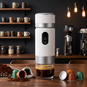 2026 New <b>Portable</b> Capsule <b>Coffee</b> Machine 3-in-1 Heating Extraction LED Display with Temperature&Battery Level Detachable Design - Product Image 1