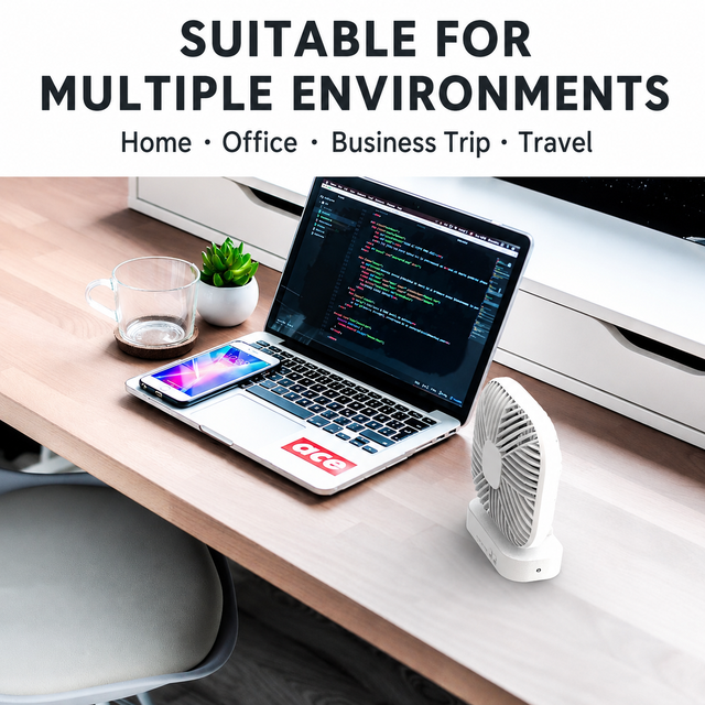 Hot Sales Mini Handheld Portable USB Rechargeable Desktop Fan Foldable Plastic Powerful Airflow RoHS Certified Cooling